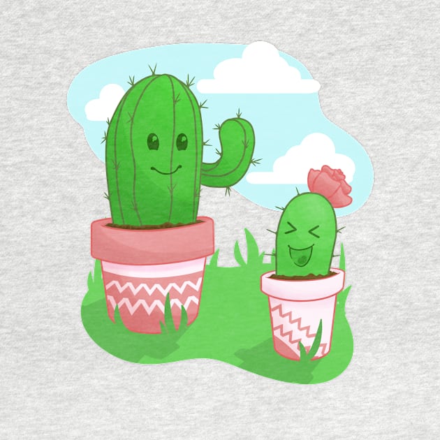 Cute Cactus Buddies by AviDTacti